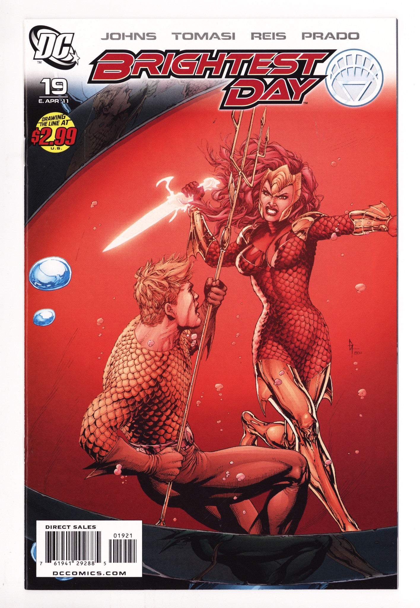 Brightest Day 19 High Grade (2011) Frank Incentive Variant 