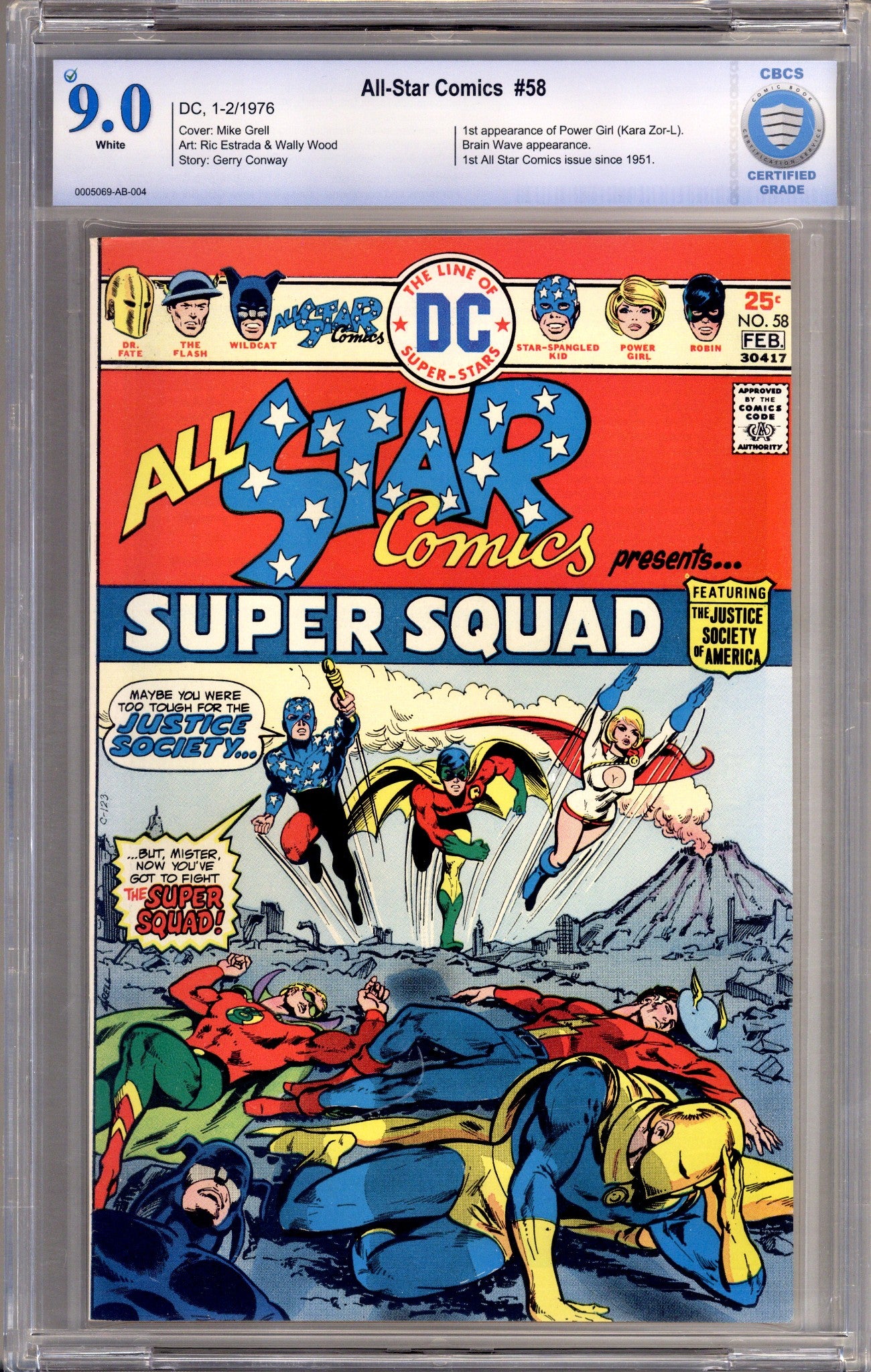All-Star Comics Vol 1 58 CBCS 9.0 (VF/NM) (1976) 