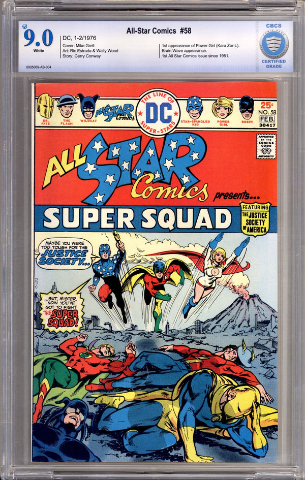 All-Star Comics Vol 1 58 CBCS 9.0 (VF/NM) (1976)