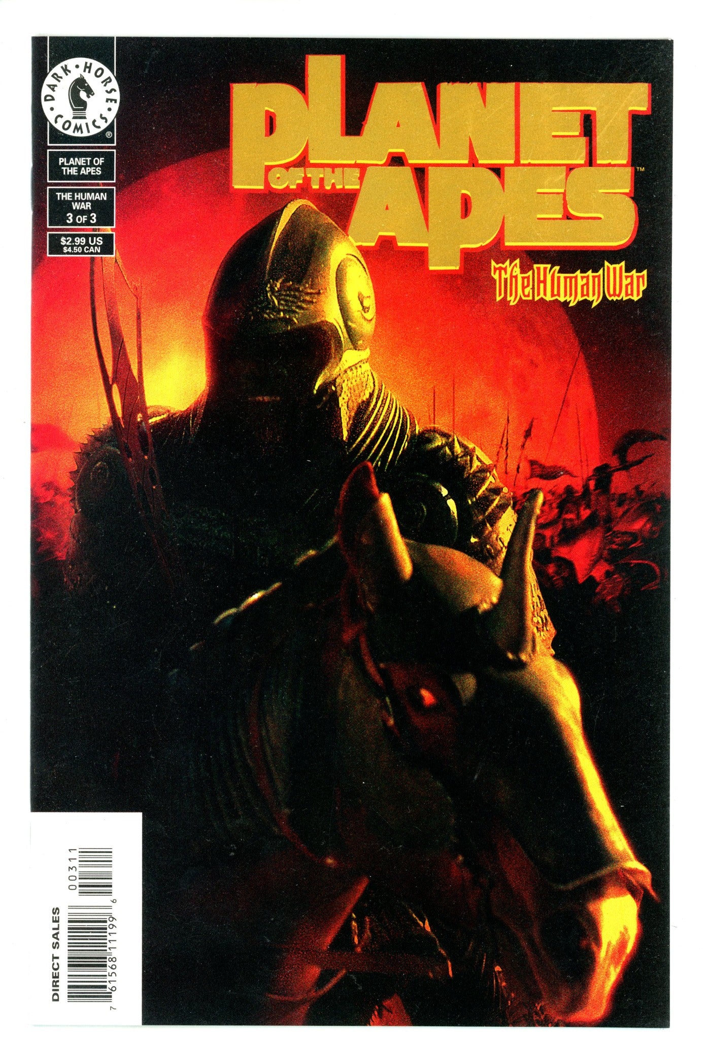 Planet of the Apes 3 NM- (9.2) (2001) Dynamic Forces Foil Variant 