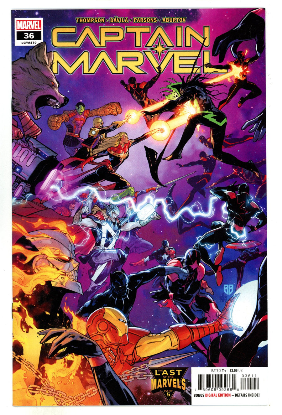 Captain Marvel Vol 11 36 (170) High Grade (2022) 