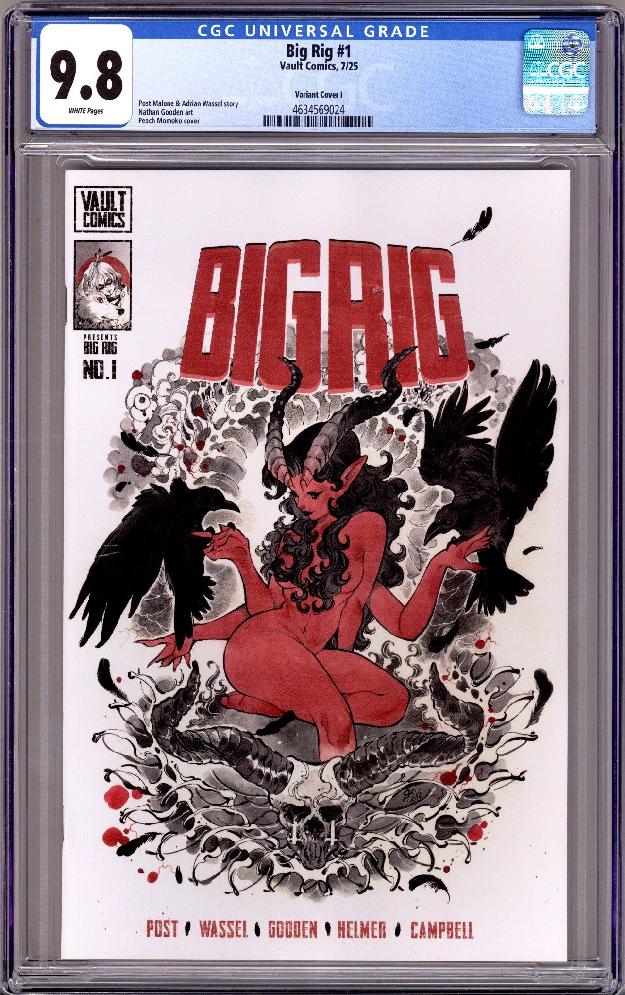 Big Rig 1 CGC 9.8 (NM/M) (2025) Momoko Variant 