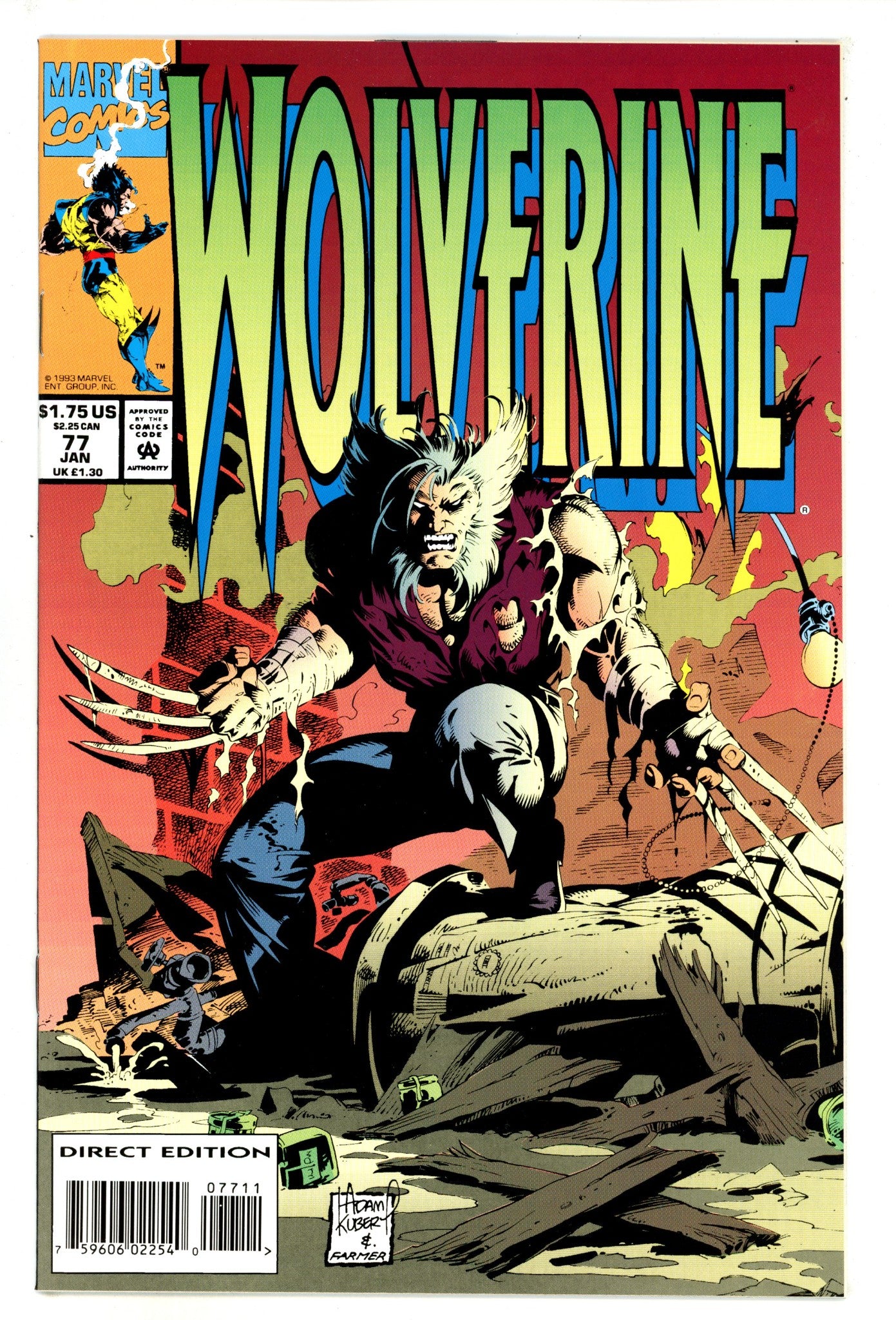 Wolverine Vol 2 77 NM- (9.2) (1994) 