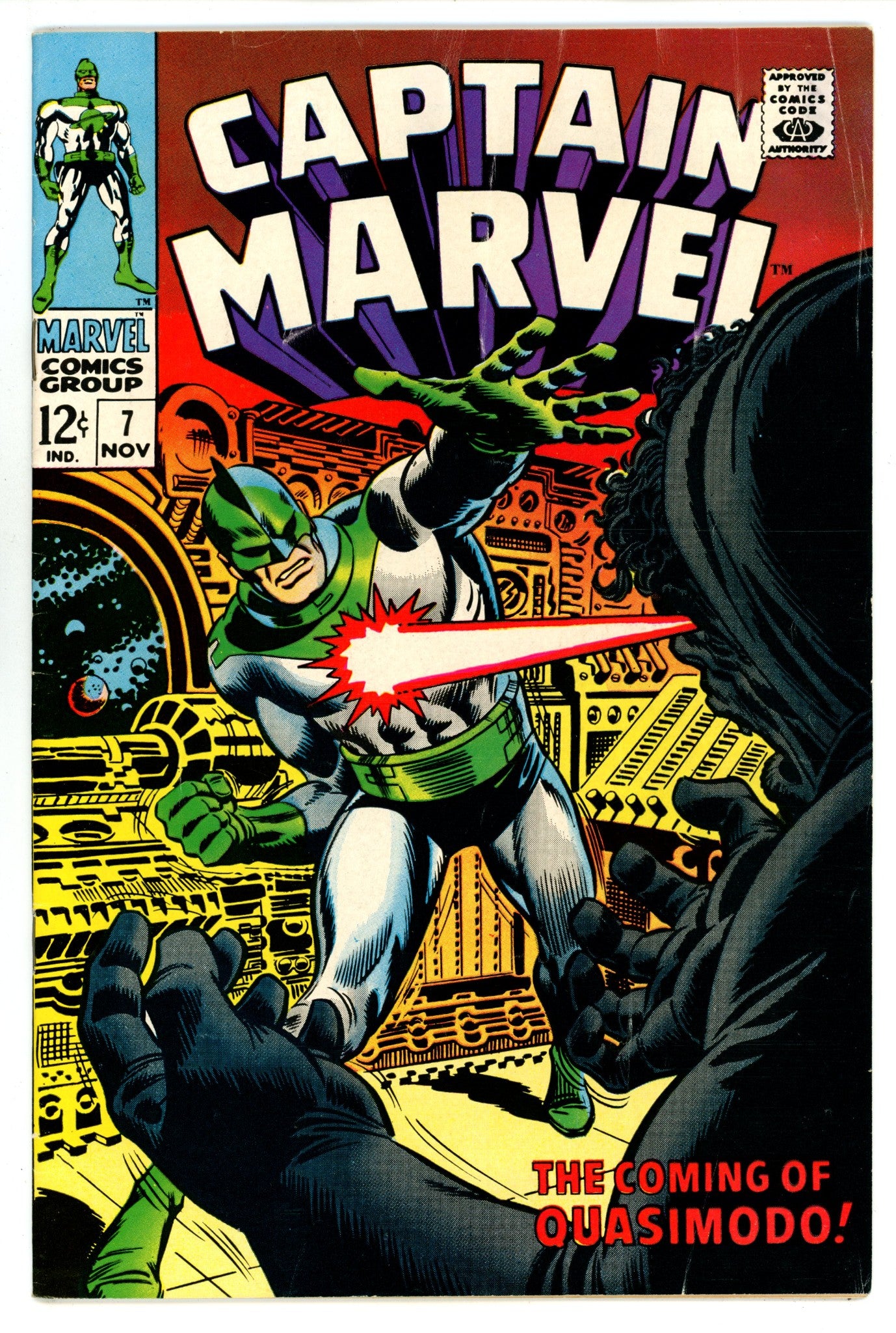 Captain Marvel Vol 1 7 FN (6.0) (1968) 