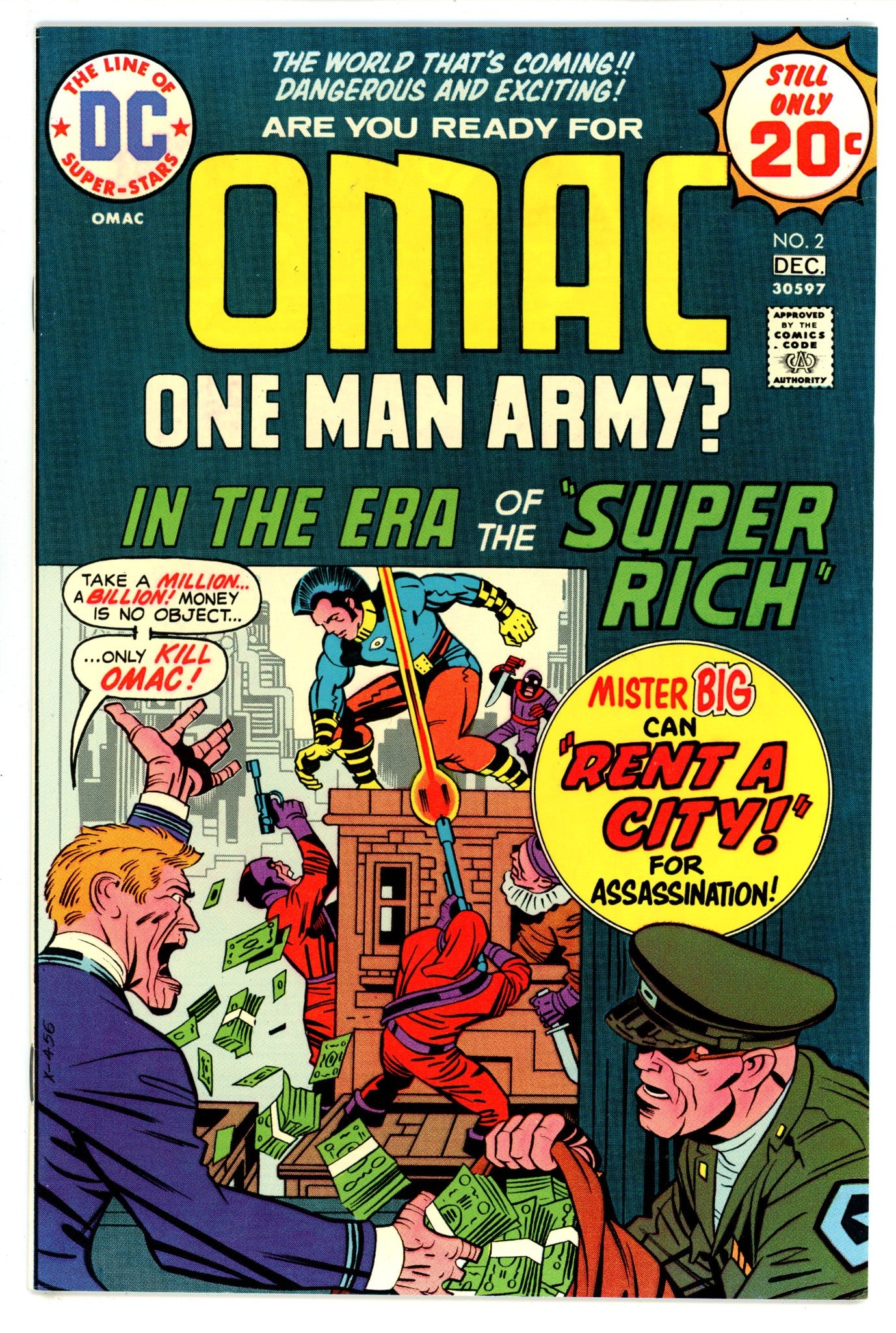 OMAC Vol 1 2  NM- (9.2)  (1974)   