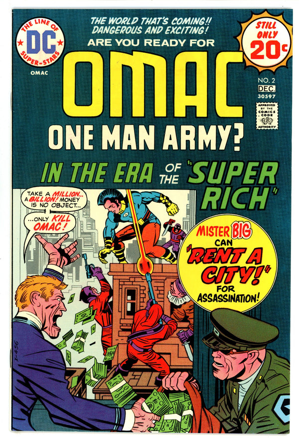 OMAC Vol 1 2 NM- (9.2) (1974)