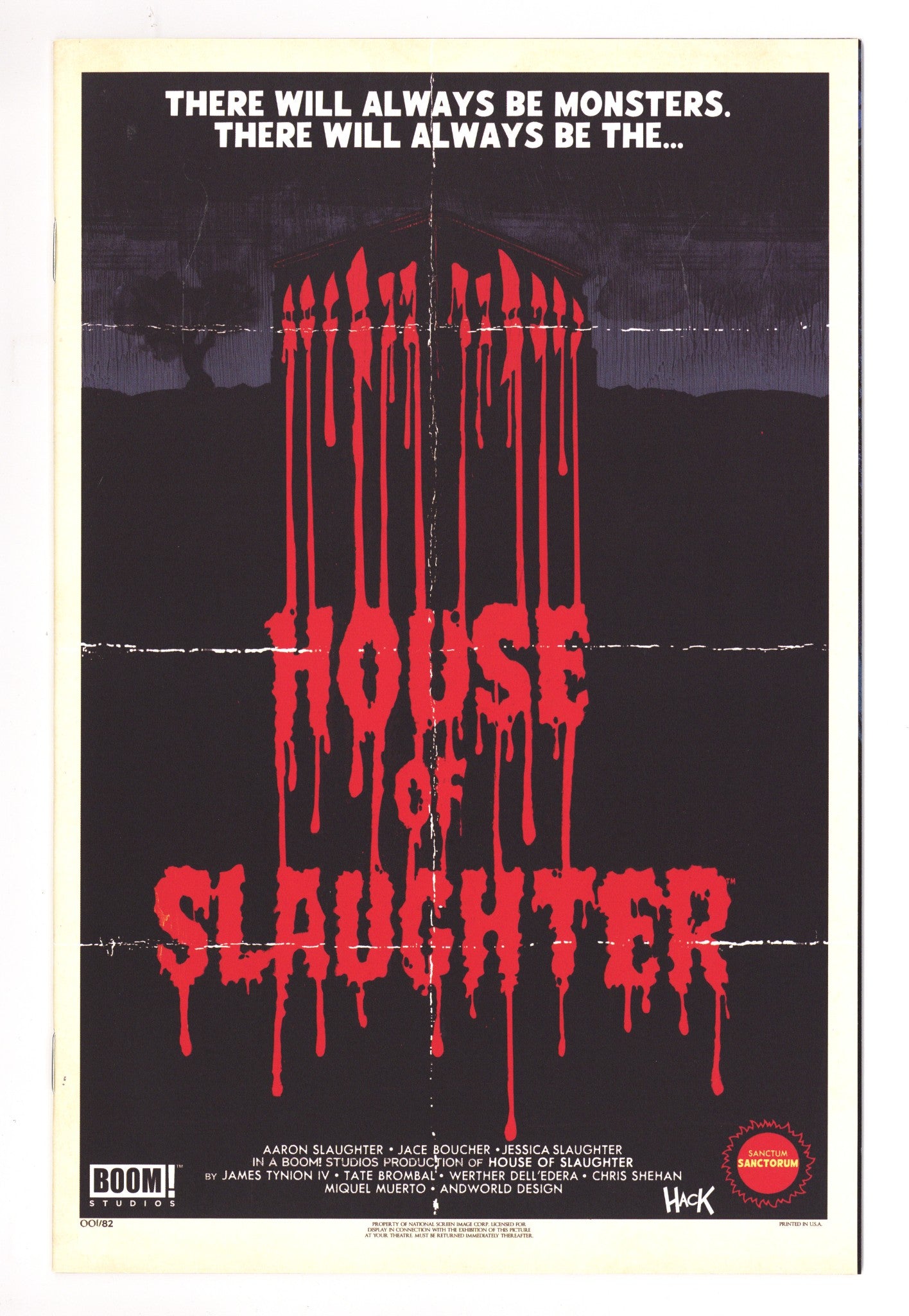 House of Slaughter   1  NM (9.4)   (2021) Hack     Exclusive Variant  