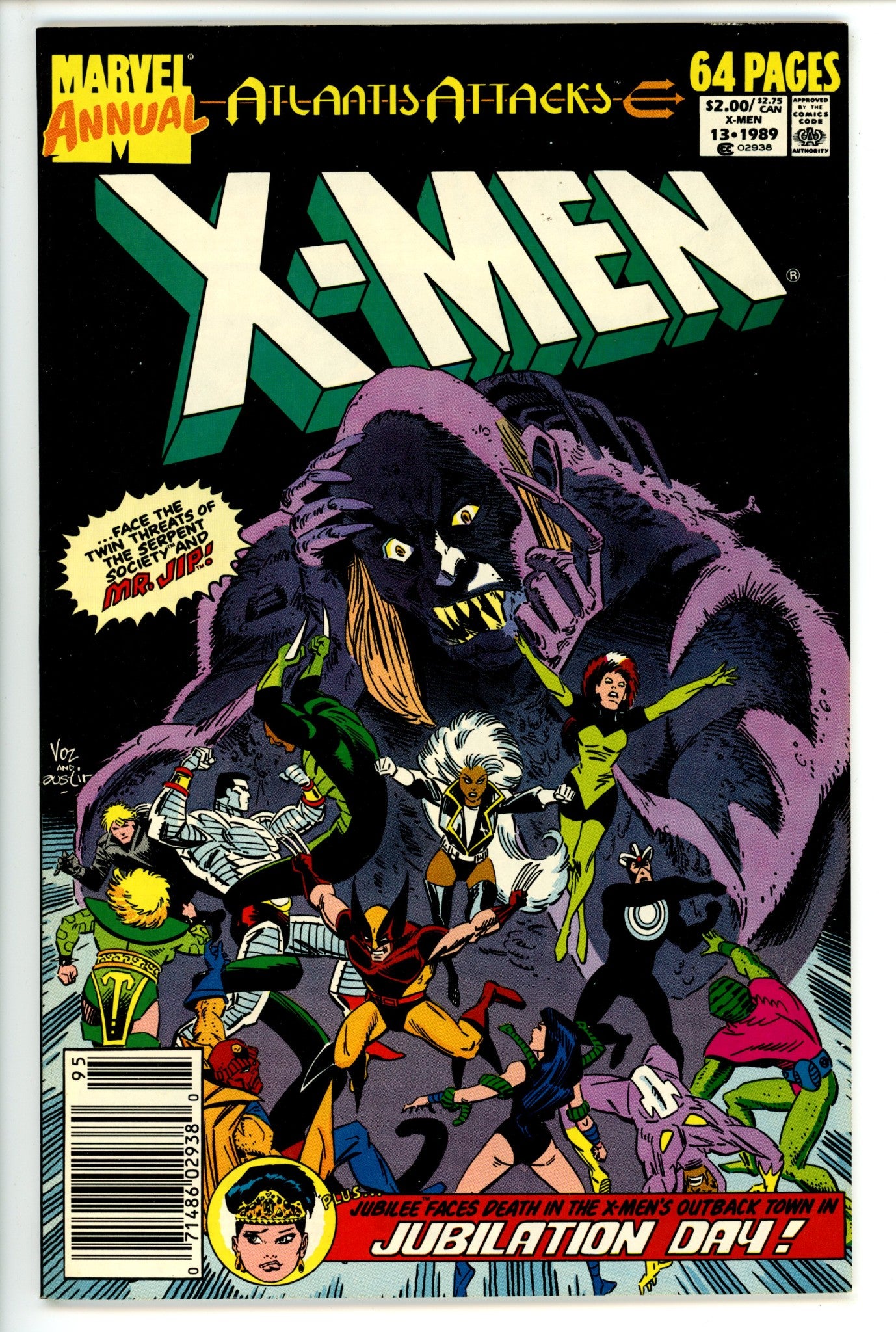 X-Men Annual Vol 1 13 Newsstand (1989)