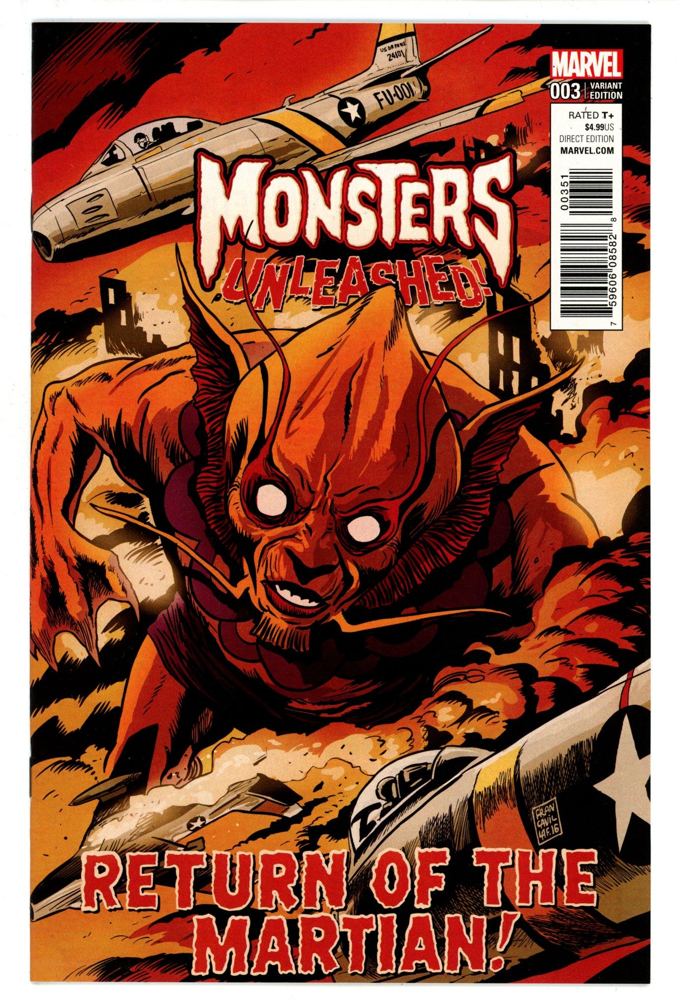 Monsters Unleashed Vol 2 3 High Grade (2017) Francavilla Variant 