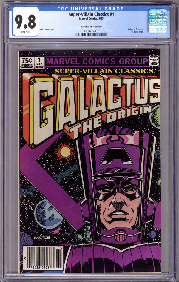 Super-Villain Classics 1 CGC 9.8 (NM/M) (1983) Canadian Price Variant