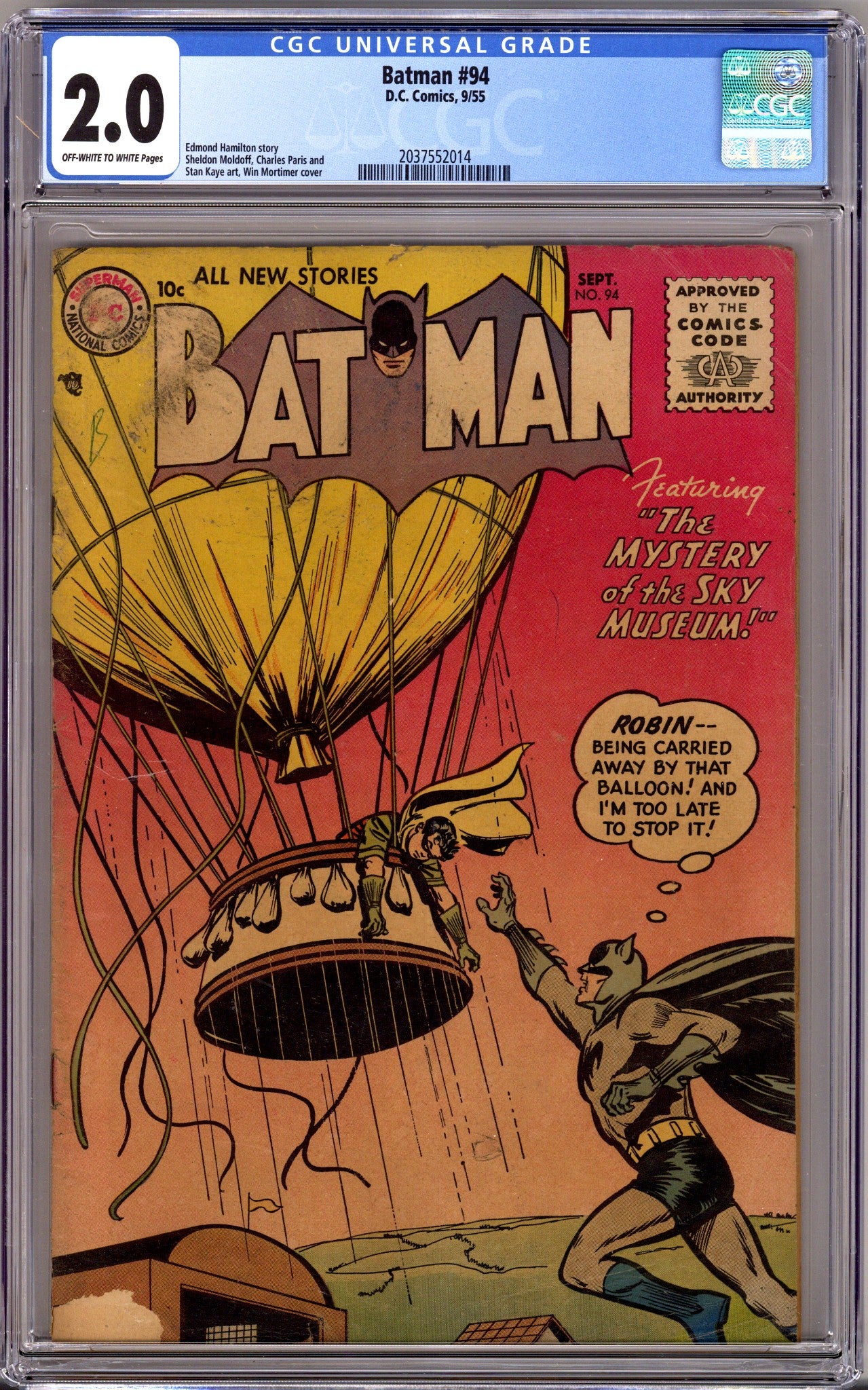 Batman Vol 1 94 CGC 2.0 (GD) (1955) 