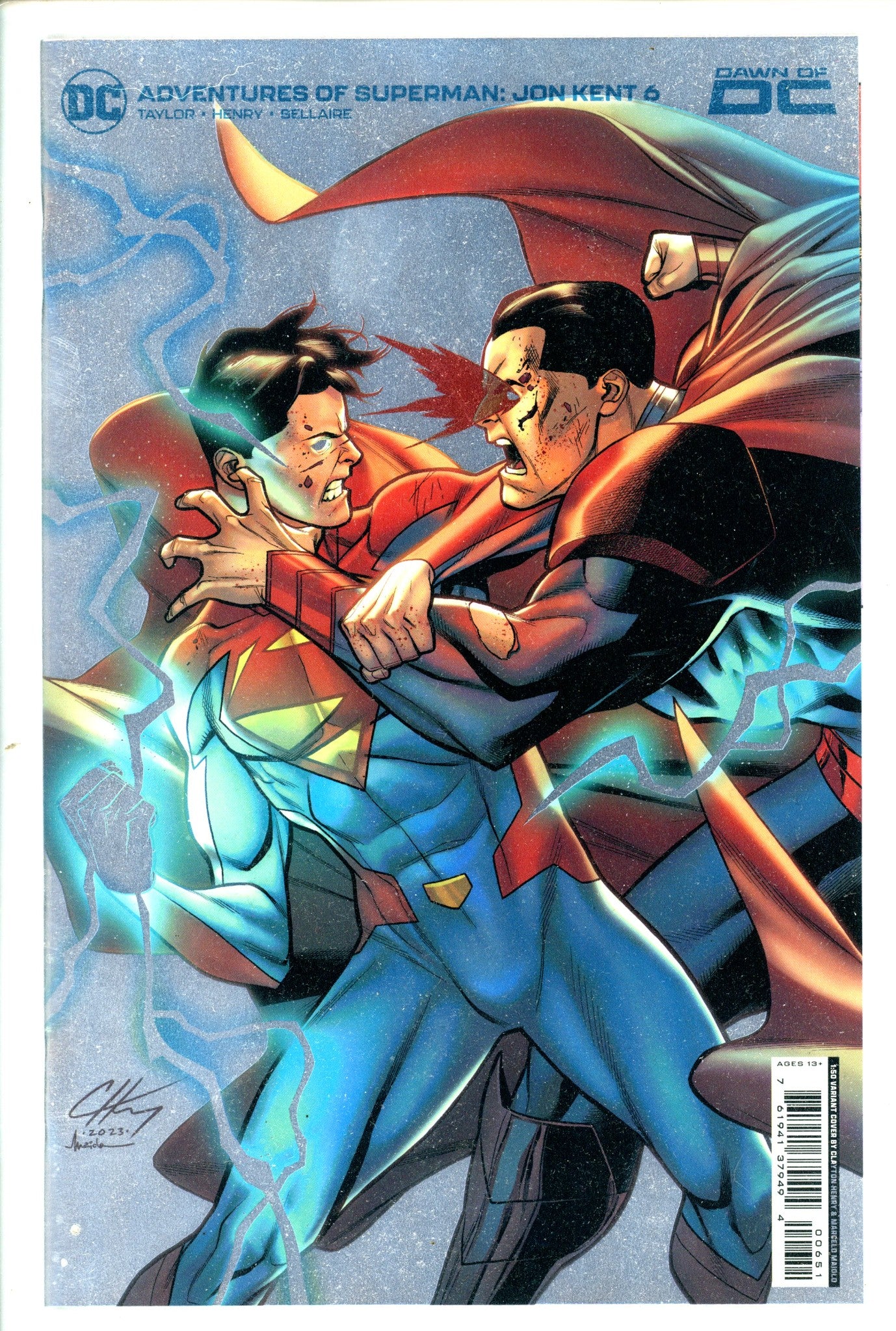 Adventures Of Superman Jon Kent 6 Henry Foil Incentive Variant NM- (2023)