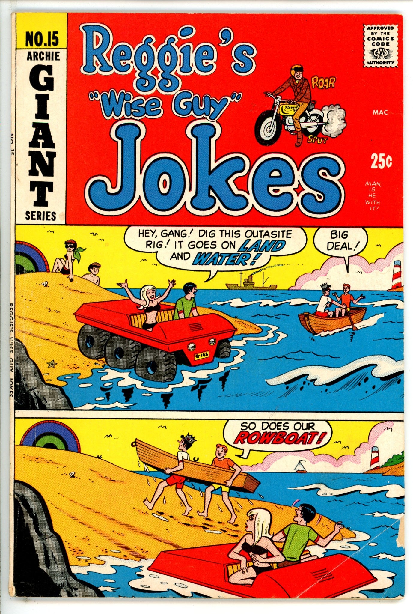 Reggie's Wise Guy Jokes 15 VG+ (1970)