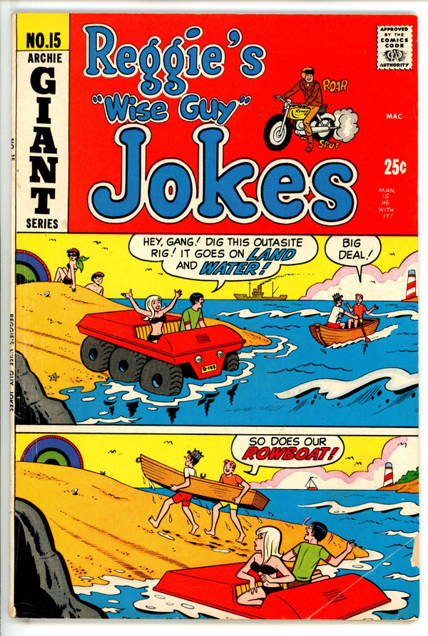 Reggie's Wise Guy Jokes 15 VG+ (1970)