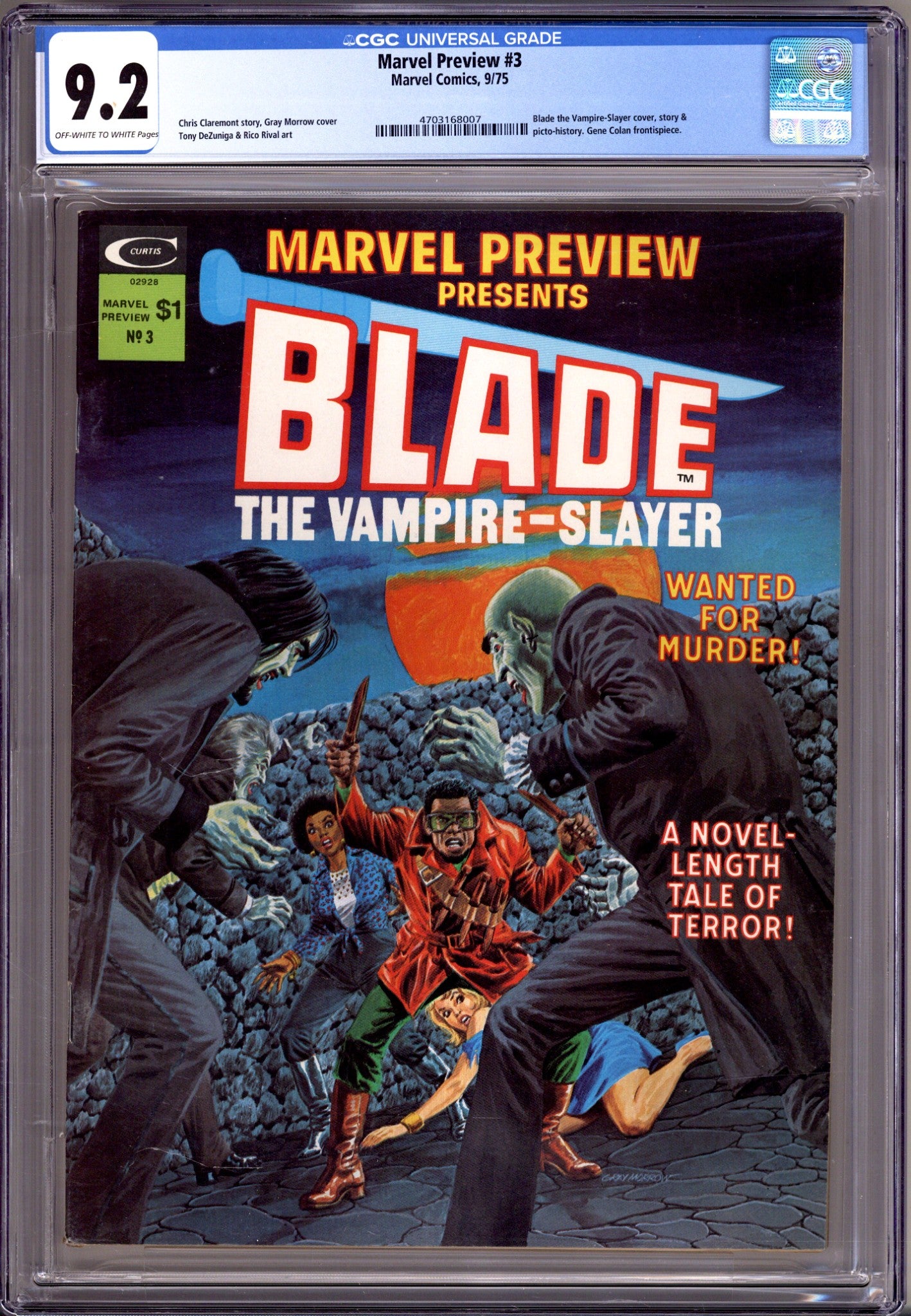 Marvel Preview   3 CGC 9.2 (NM-)   (1975)        