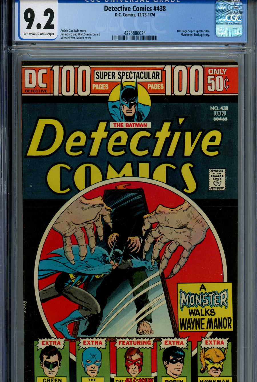 Detective Comics Vol 1 438 CGC 9.2 (1973)
