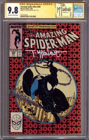The Amazing Spider-Man Vol 1 300 CGC 9.8 (NM/M) (1988) Signed x1 Cover Todd McFarlane