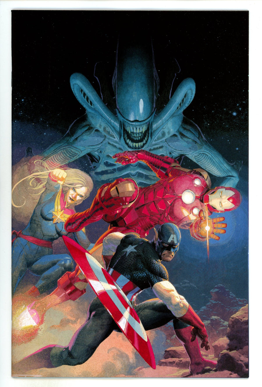 Aliens Vs. Avengers 1 Ribić 2nd Print Virgin Incentive Variant NM (2024)