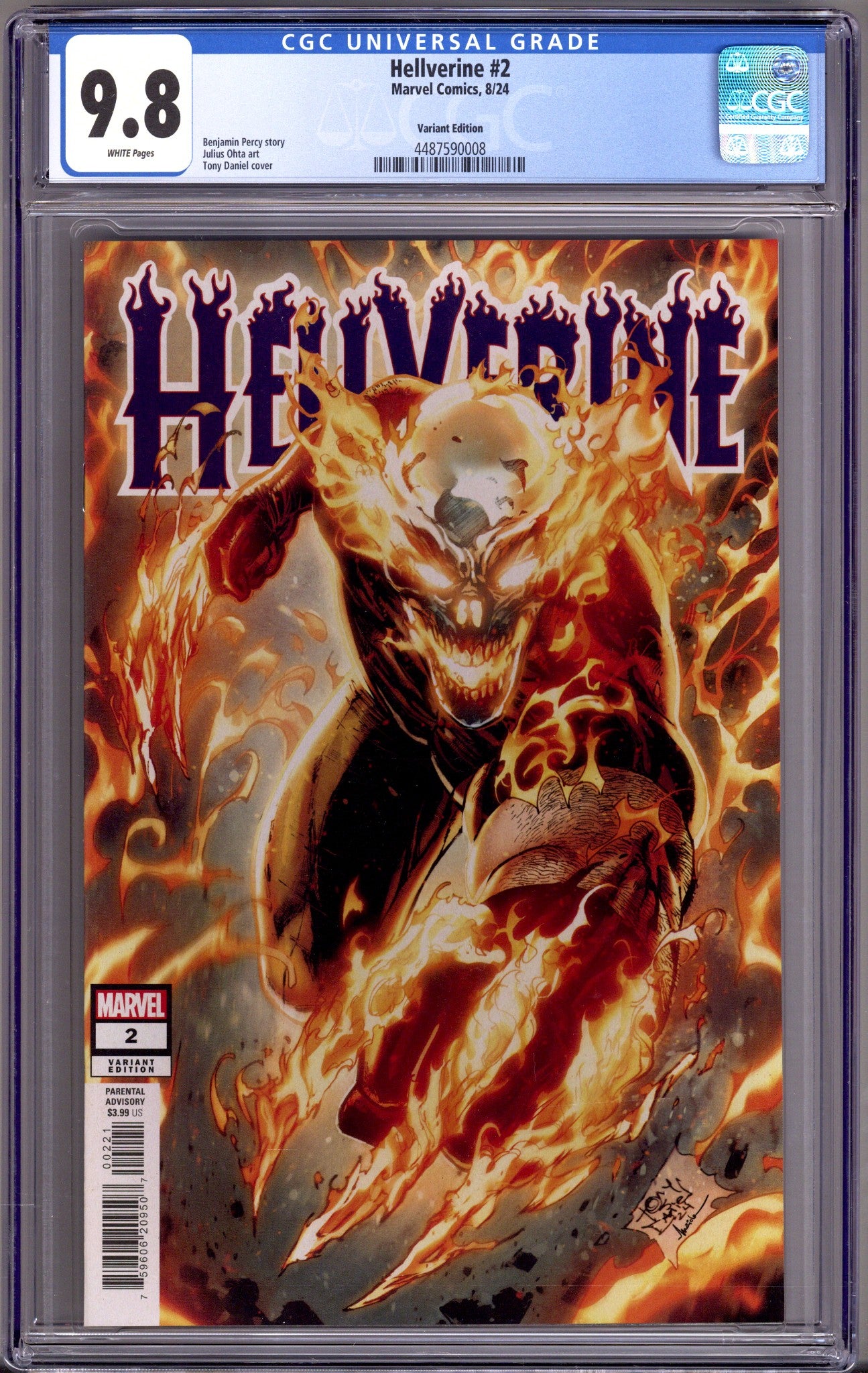 Hellverine Vol 1 2 CGC 9.8 (NM/M) (2024) Daniel Variant 
