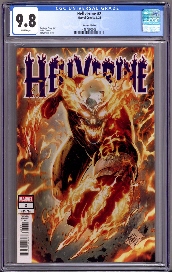 Hellverine Vol 1 2 CGC 9.8 (NM/M) (2024) Daniel Variant