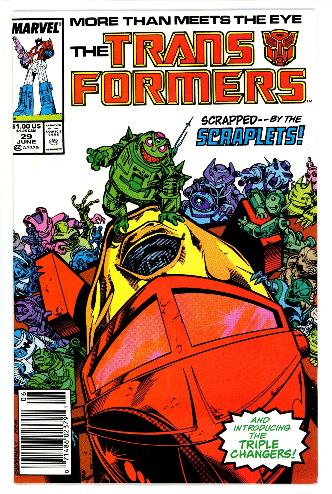 The Transformers 29 Low Grade (1987) Newsstand 