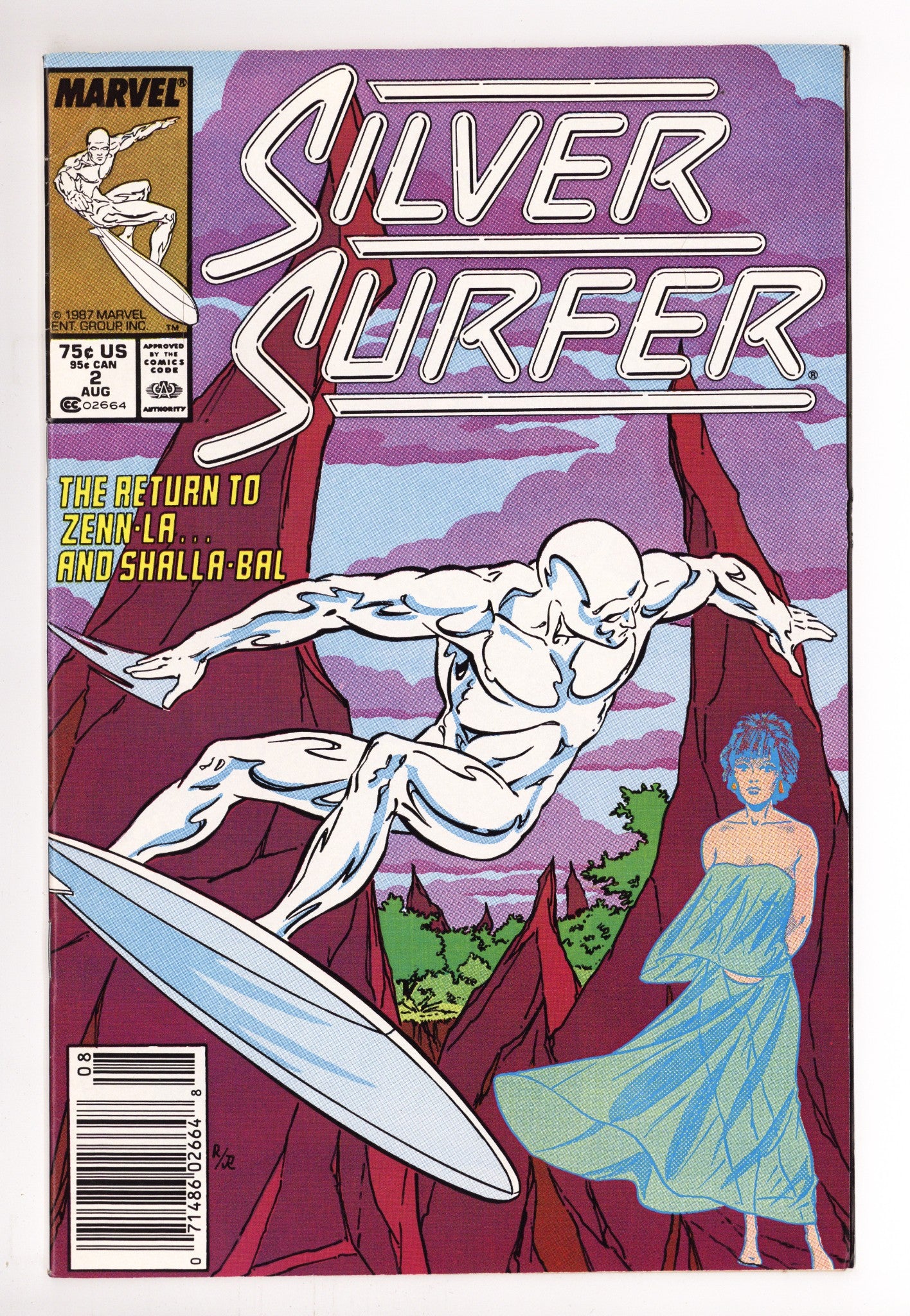 Silver Surfer Vol 3 2 Low Grade (1987) Newsstand 