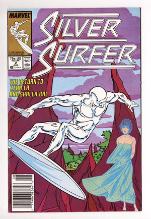 Silver Surfer Vol 3 2 Low Grade (1987) Newsstand