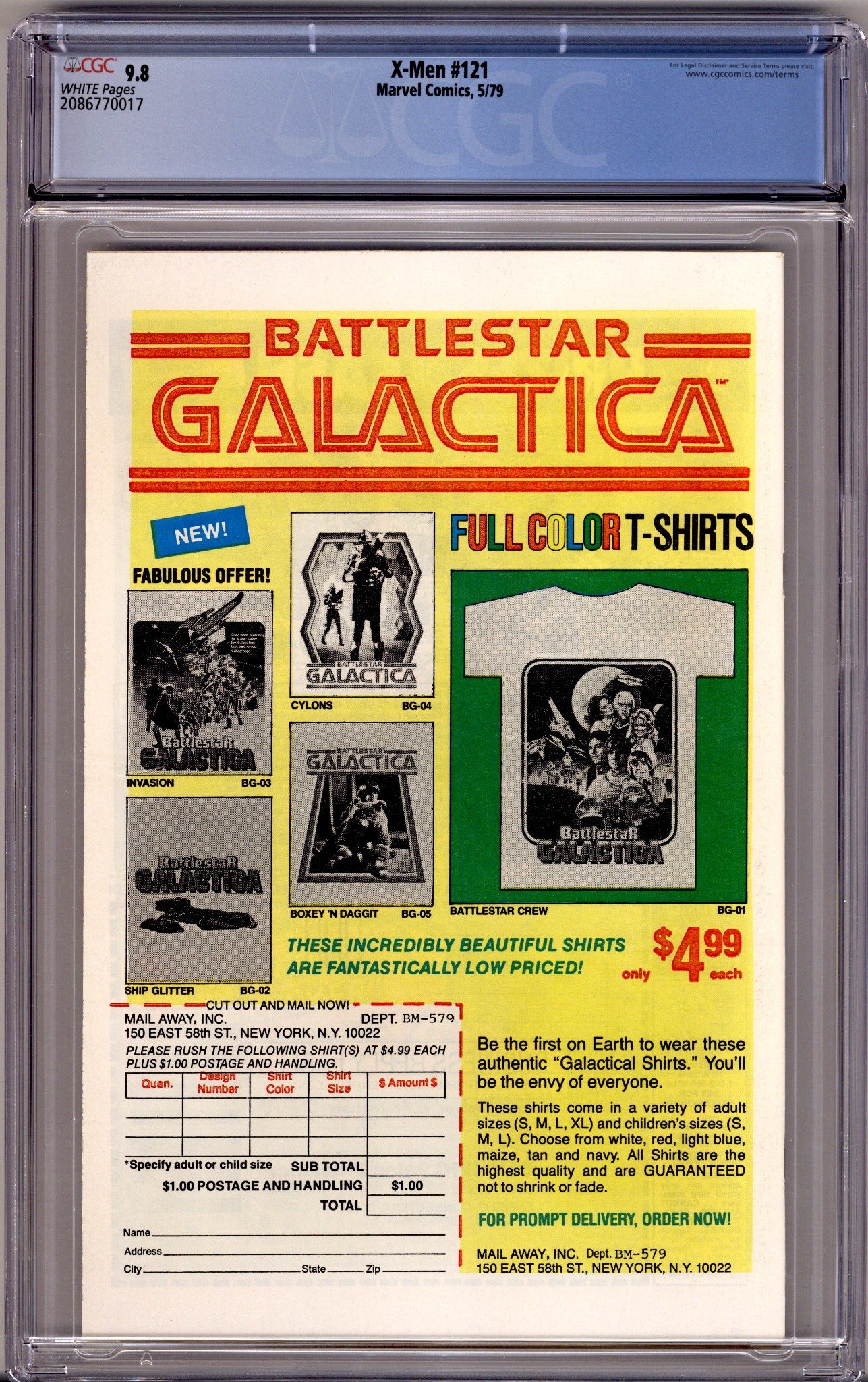 The X-Men Vol 1 121 CGC 9.8 (NM/M) (1979)