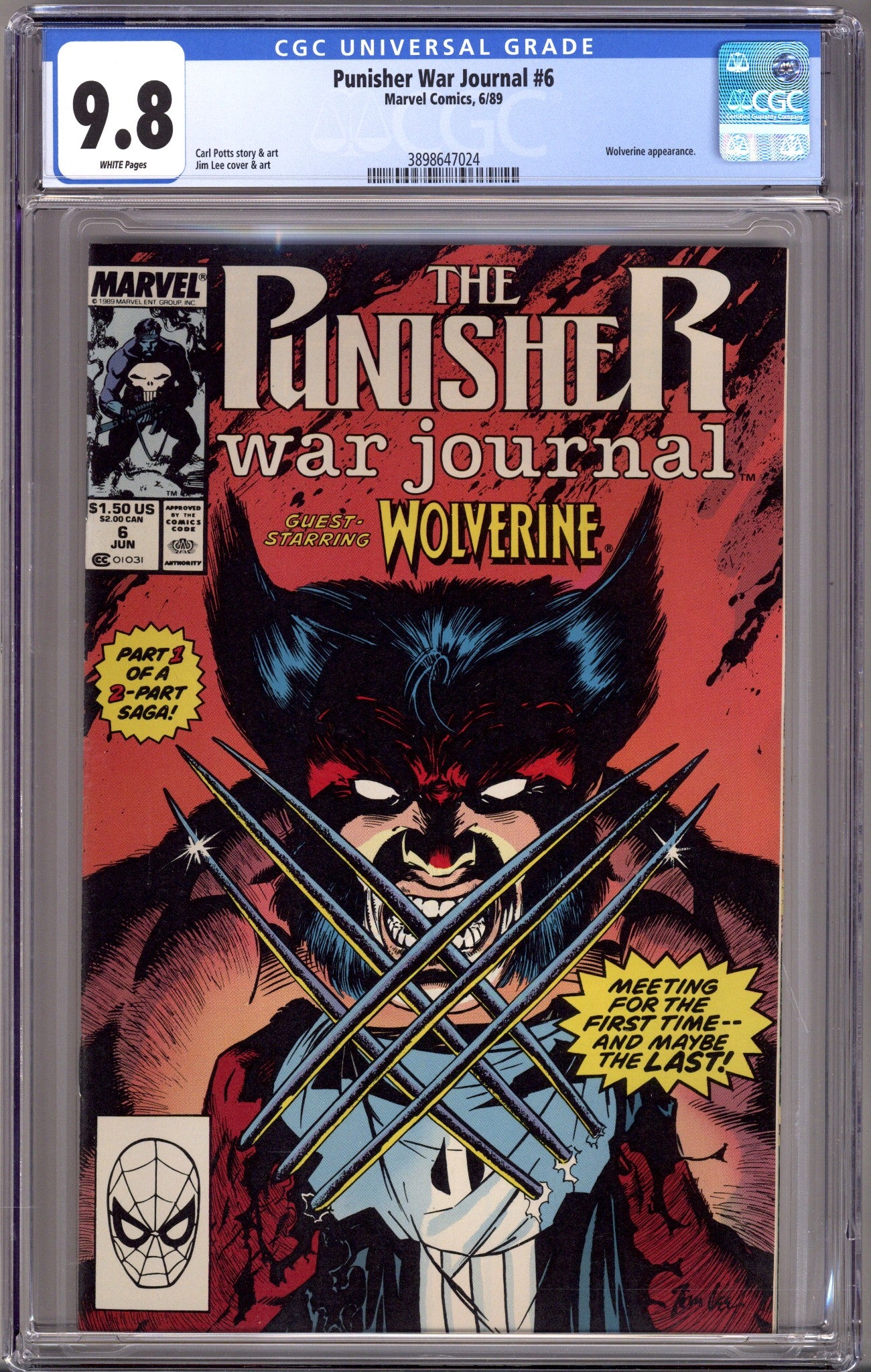 The Punisher War Journal Vol 1 6 CGC 9.8 (NM/M) (1989) 