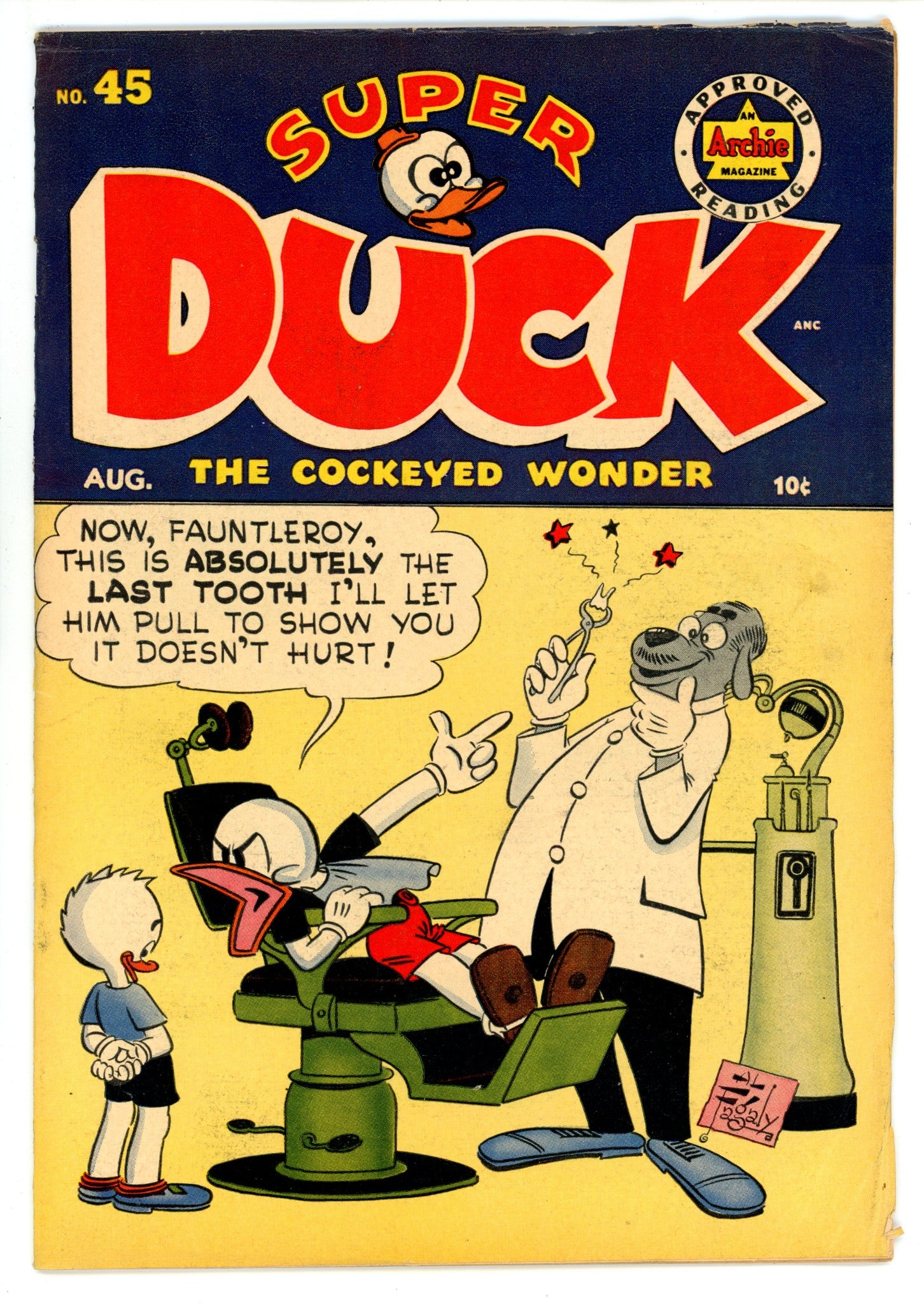 Super Duck Comics 45 FN+ (6.5) (1952) 