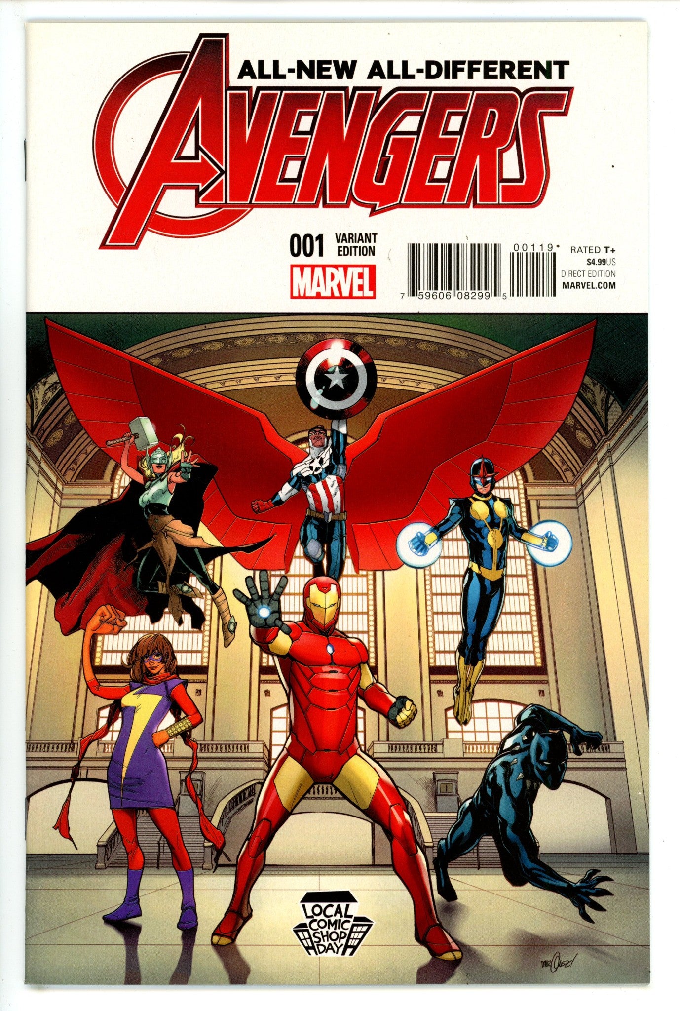 All-New, All-Different Avengers Vol 1 1 Mid Grade (2016) Marquez Variant 