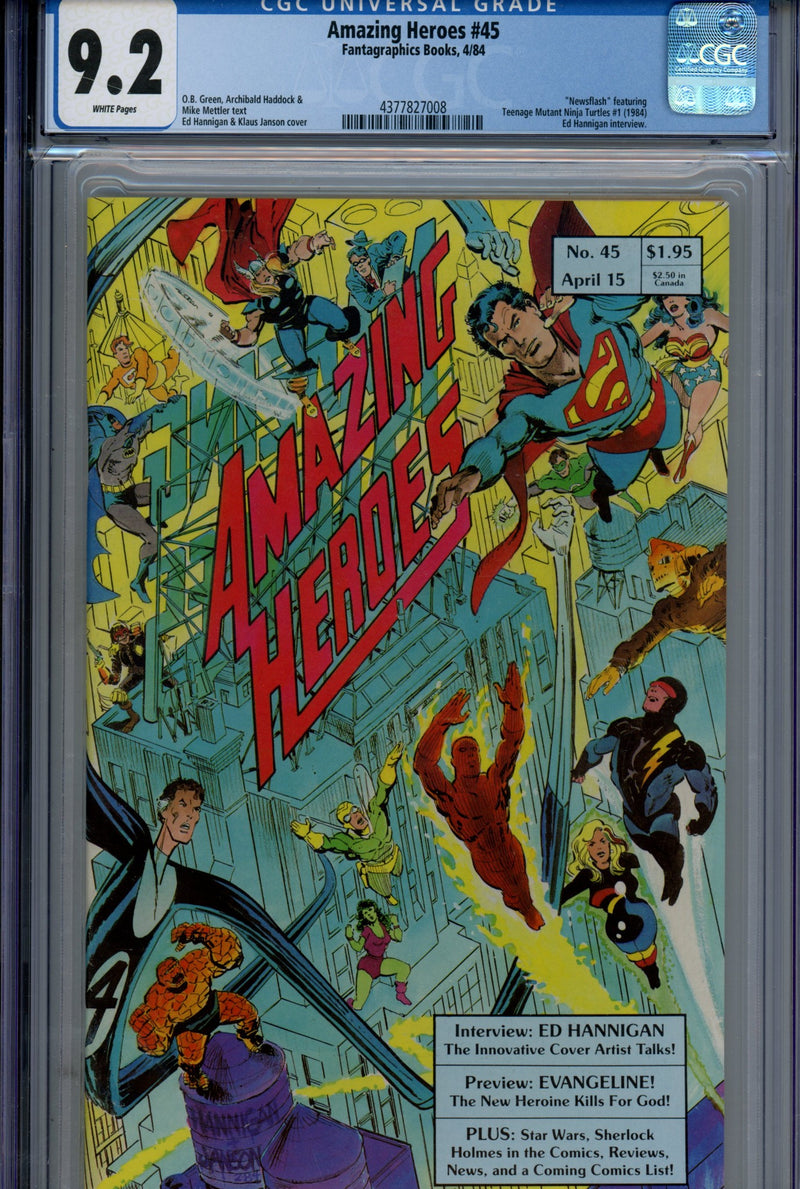 Amazing Heroes 45 CGC 9.2 (NM-) (1984) 