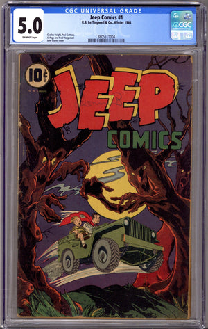 Jeep Comics 1 CGC 5.0 (VG/FN) (1944)