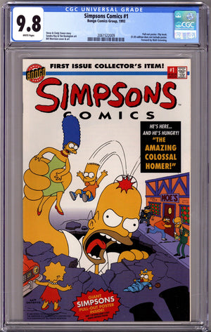 Simpsons Comics 1 CGC 9.8 (NM/M) (1993)