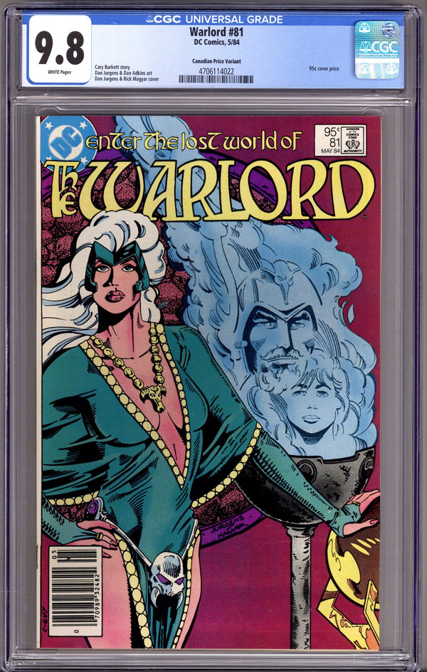 Warlord Vol 1 81 CGC 9.8 (NM/M) (1984) Canadian Price Variant