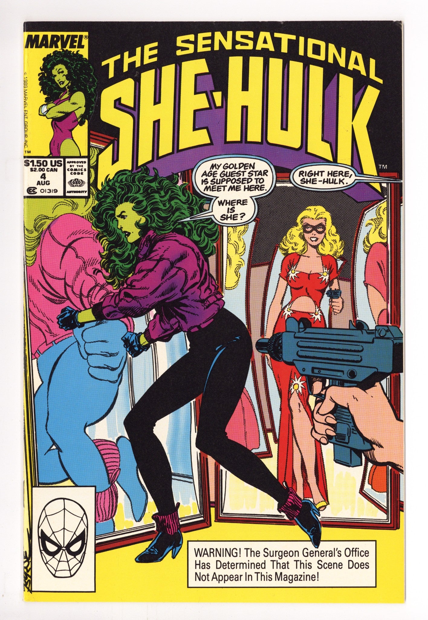 The Sensational She-Hulk 4 Mid Grade (1989) 