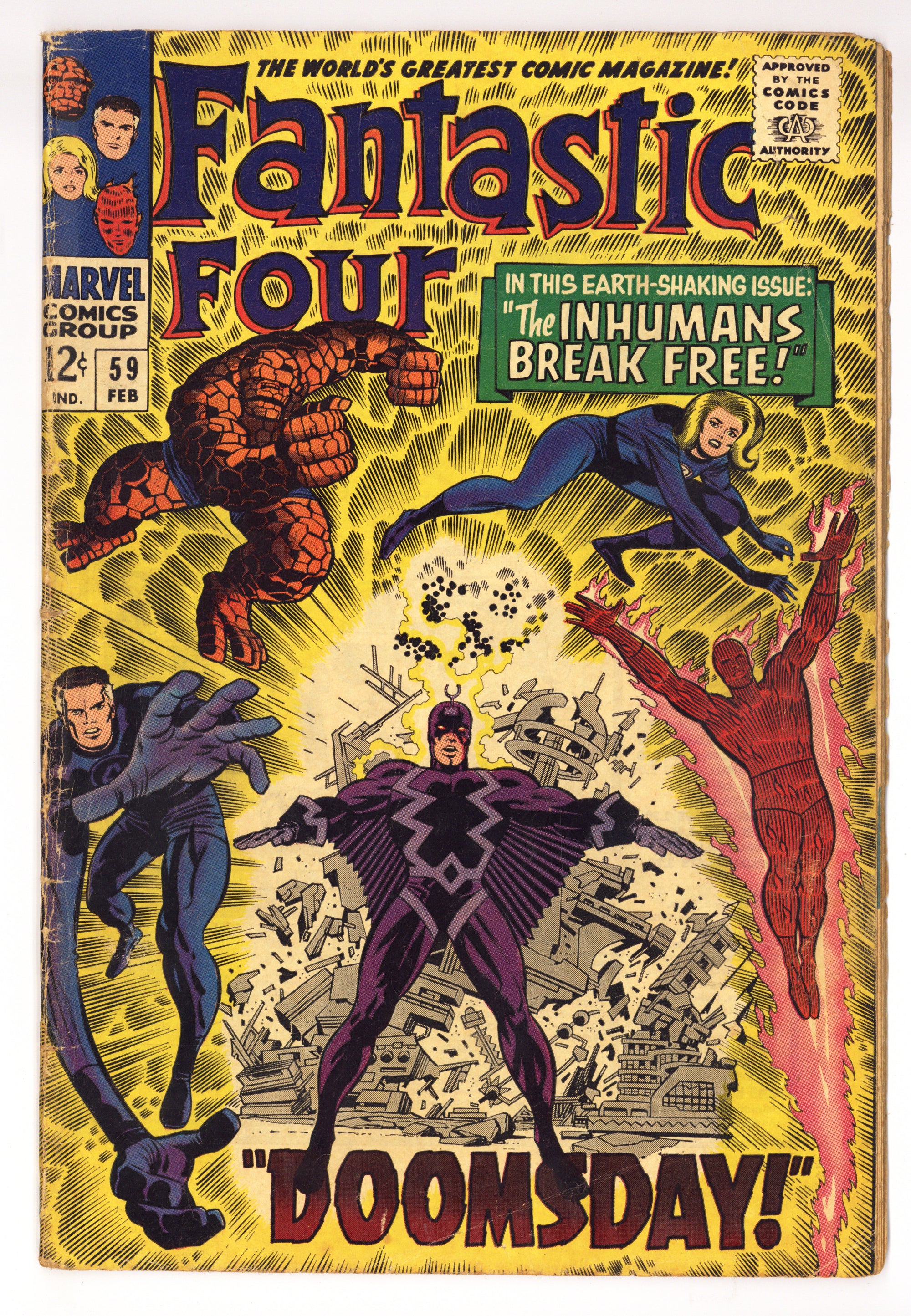 Fantastic Four Vol 1 59  GD/VG (3.0)   (1967)        