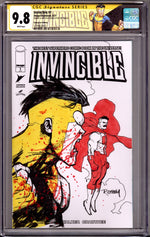 Invincible #1 Ryan Ottley Original Sketch Set (Omni-Man) {nn} CGC 9.8 (NM/M) (2021) thumbnail