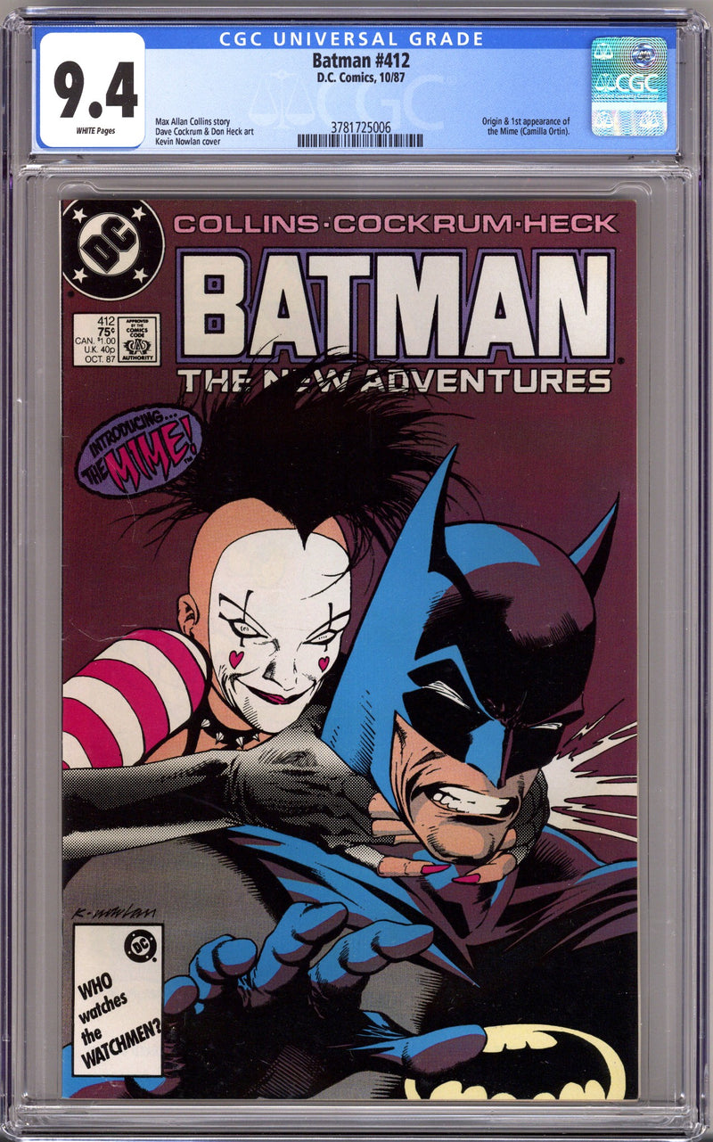 Batman Vol 1 412 CGC 9.4 (NM) (1987) 