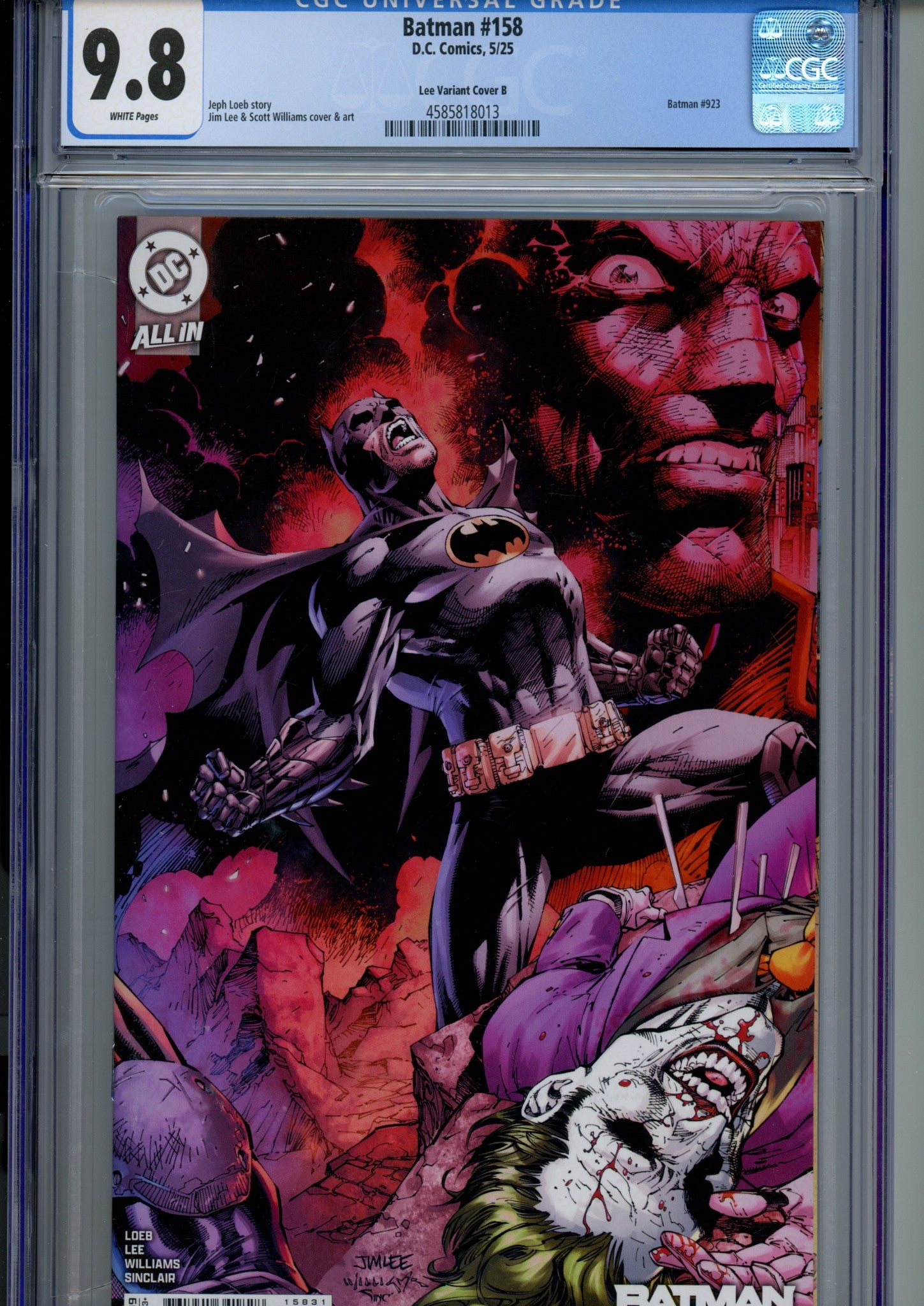Batman Vol 3 158 CGC 9.8 (NM/M) (2025) Lee Variant 