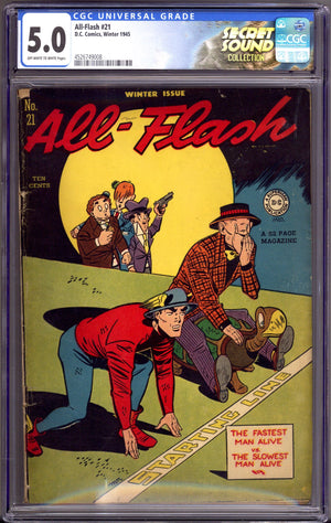 All-Flash 21 CGC 5.0 (VG/FN) Secret Sound (1945)
