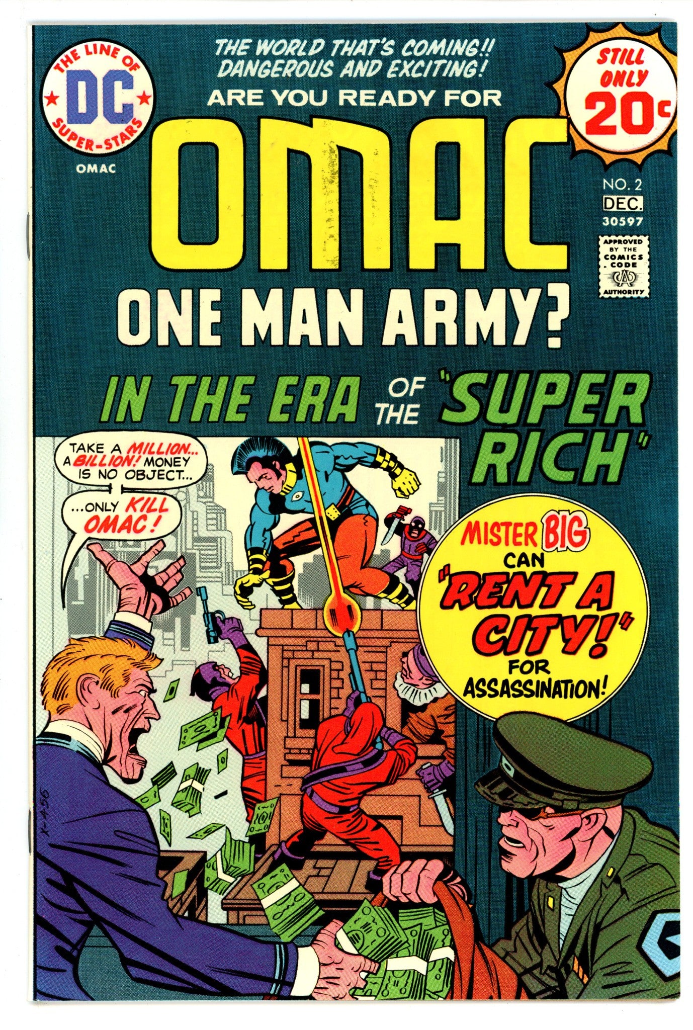 OMAC Vol 1 2  NM (9.4)  (1974)   