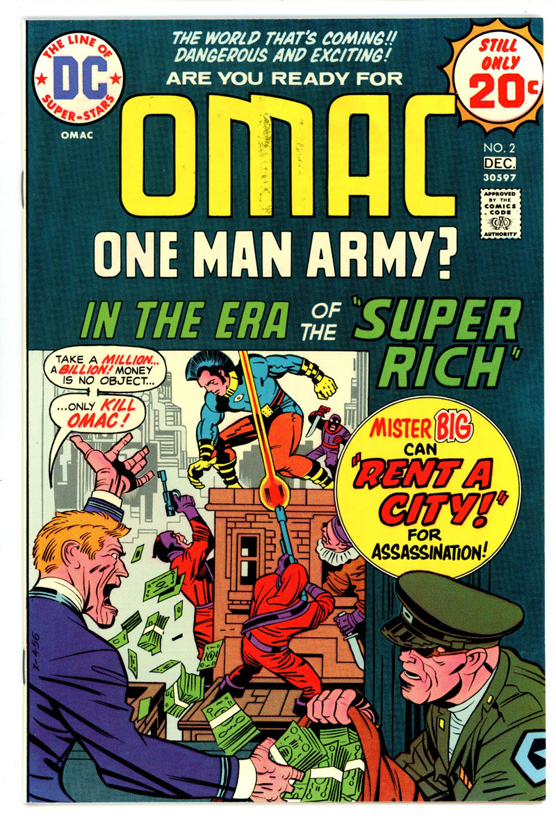 OMAC Vol 1 2  NM (9.4)  (1974)   