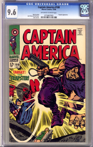 Captain America Vol 1 108 CGC 9.6 (1968)