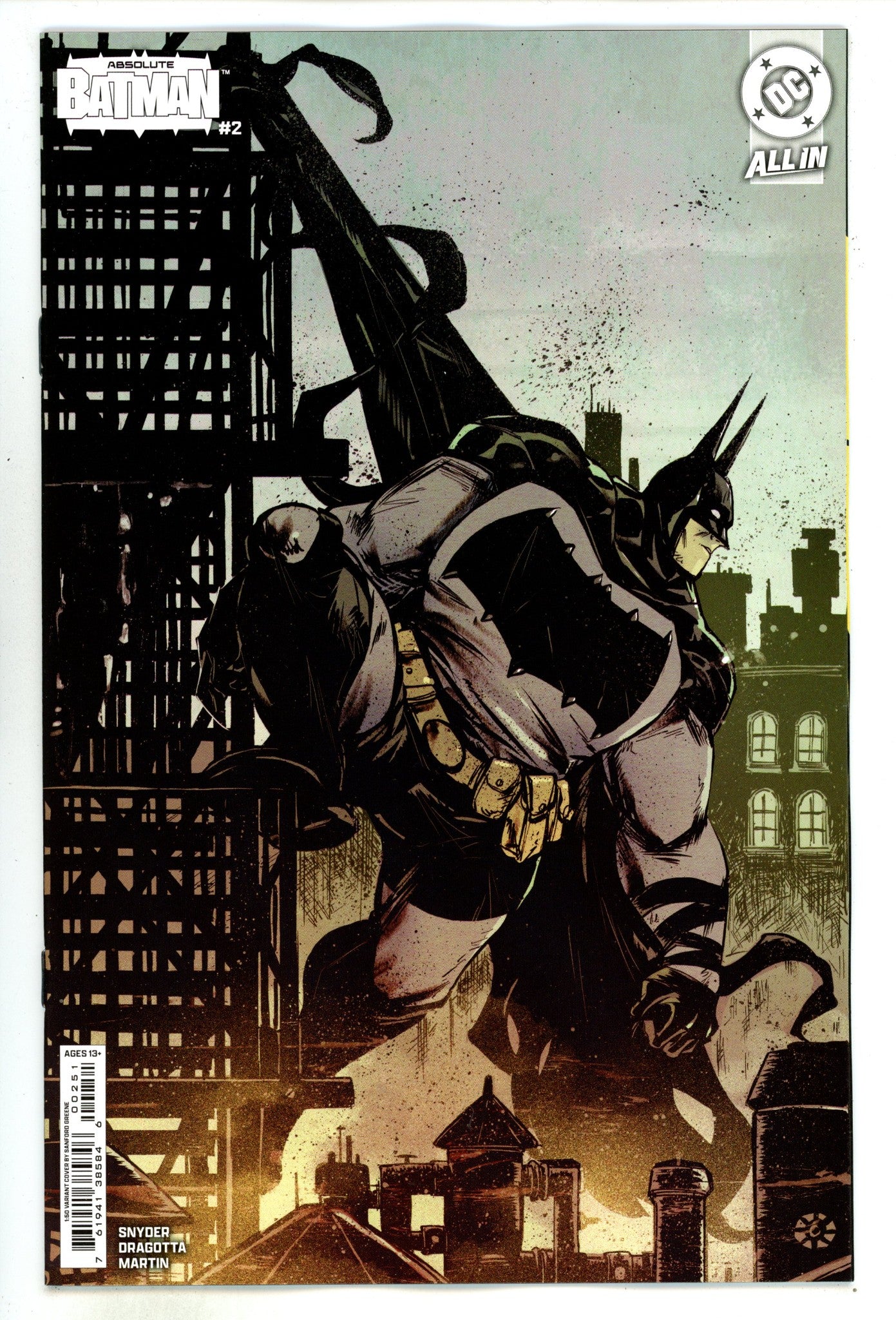Absolute Batman  2 Greene  Incentive Variant NM  (2024)