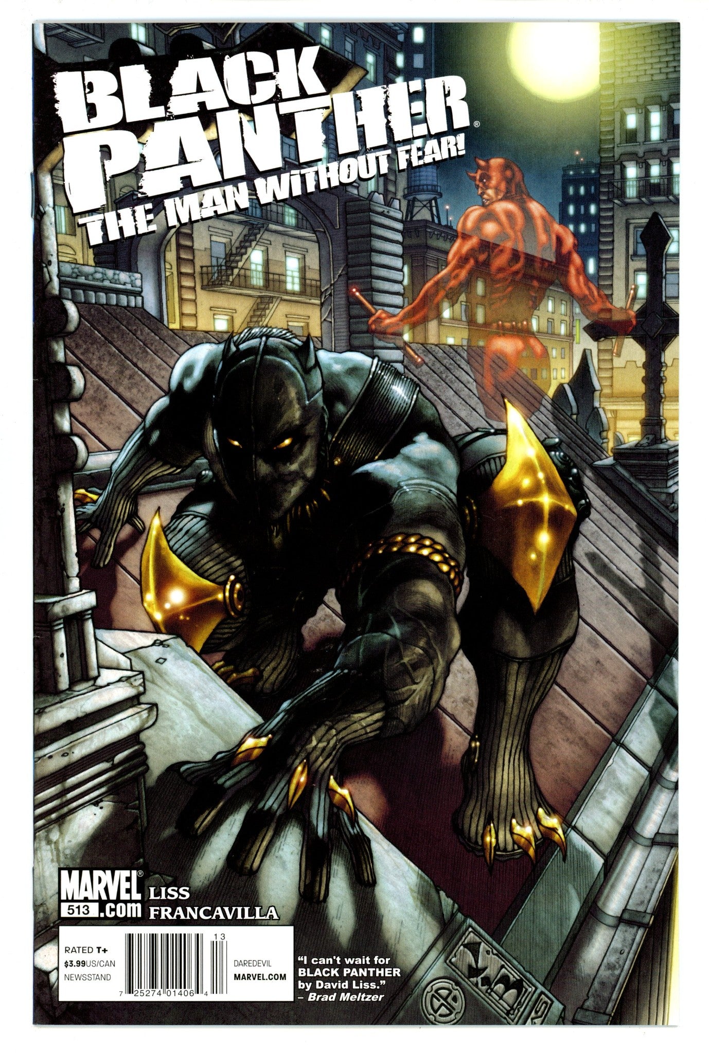 Black Panther: The Man without Fear 513 VF/NM (9.0) (2011) Newsstand 