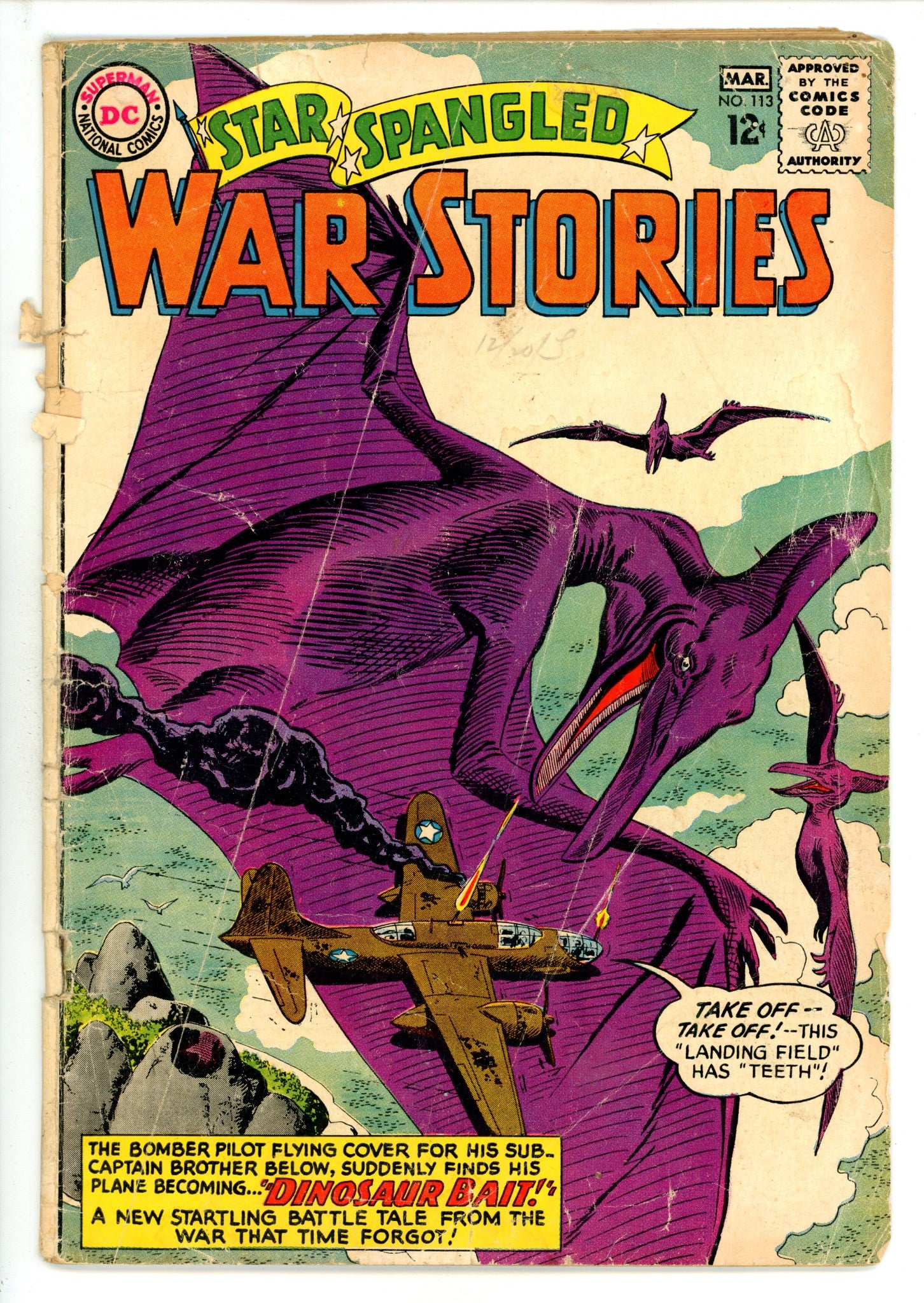 Star Spangled War Stories Vol 1 113 Cover Detached (1964) 