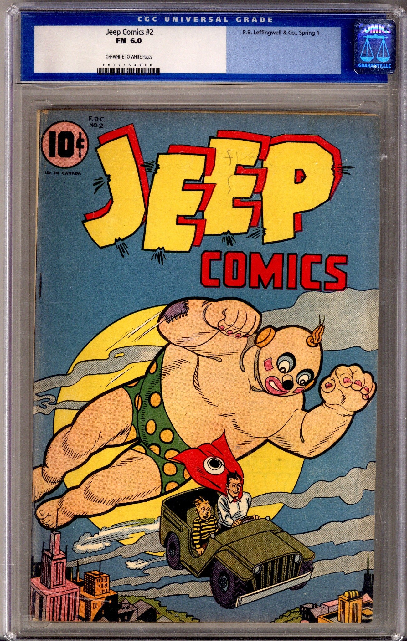 Jeep Comics 2 CGC 6.0 (FN) (1945) 