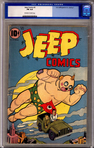 Jeep Comics 2 CGC 6.0 (FN) (1945)