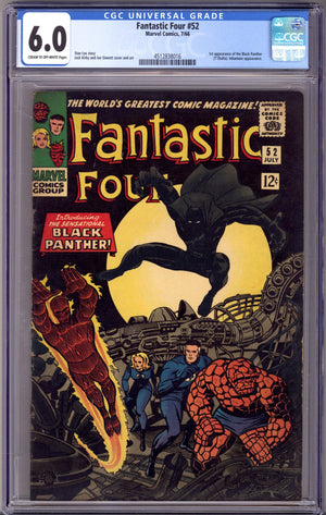 Fantastic Four Vol 1 52 CGC 6.0 (FN) (1966)